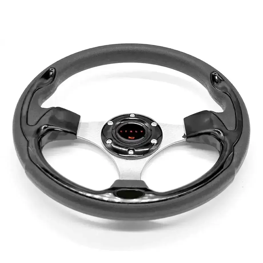 Universal Racing Style Steering Wheel - Black 1