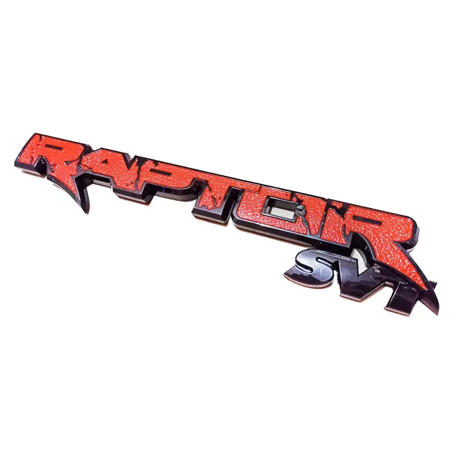 Universal Raptor Svt Emblem Badge (Black & Red) 1
