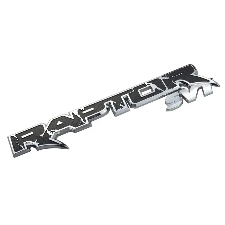 Universal Raptor Svt Emblem Badge (Black& Chrome) 1