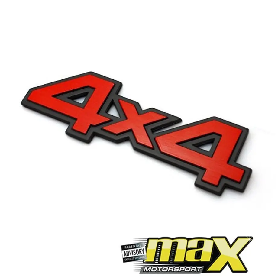 Universal Red 4X4 Badge 1