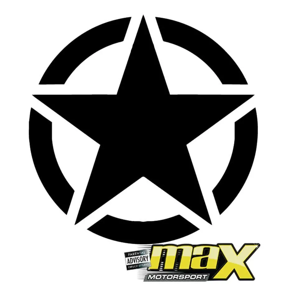 Universal Rubicon Military Star Sticker Kit (45Cm) 1