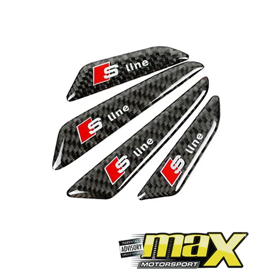 Universal S-Line Carbon Stick-On Door Protector 1