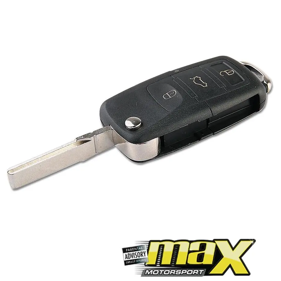Universal Vw 3 Button Oem Style Blank Switch Blade Key & Casing 1