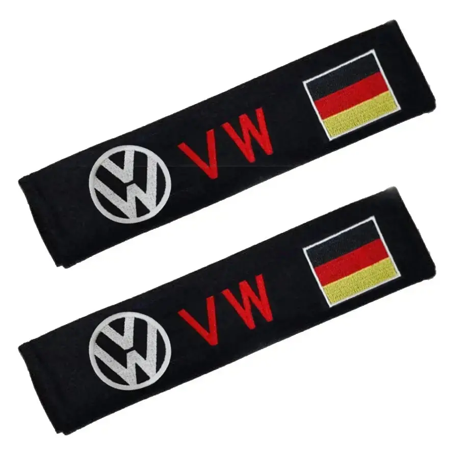 Universal Vw German Flag Seatbelt Pads (Cloth) 1