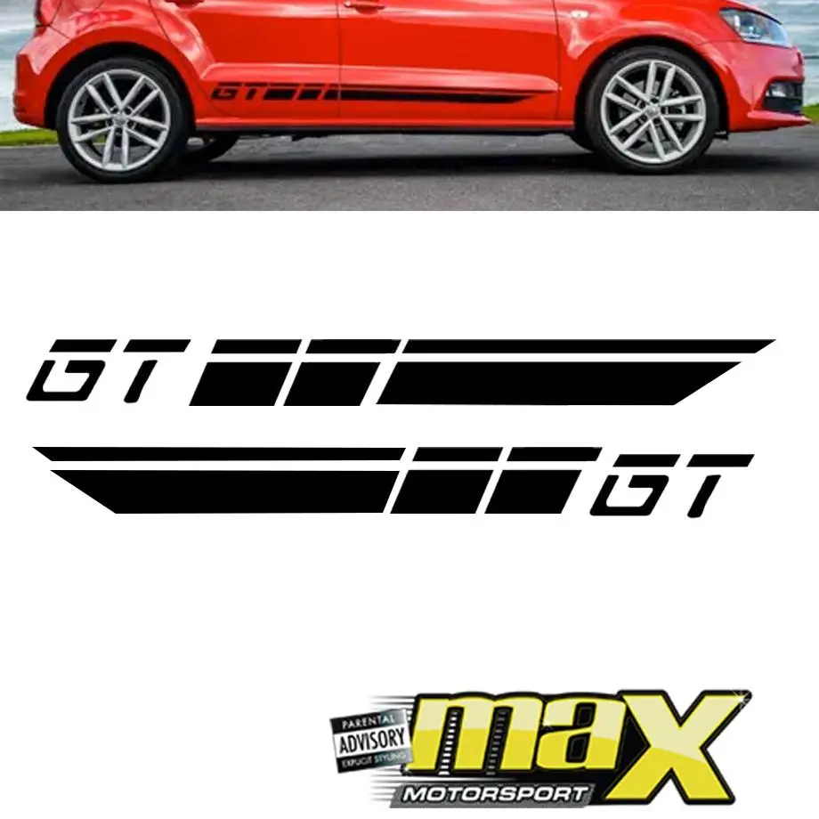 Universal Vw Polo Gt Vinyl Stripe Sticker Kit 1