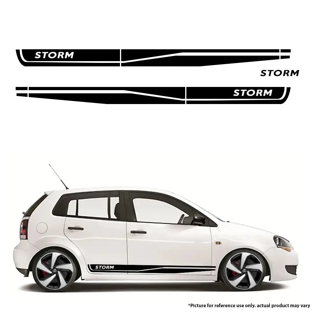 Universal Vw Polo Storm Vinly Sticker Kit (Black) 1
