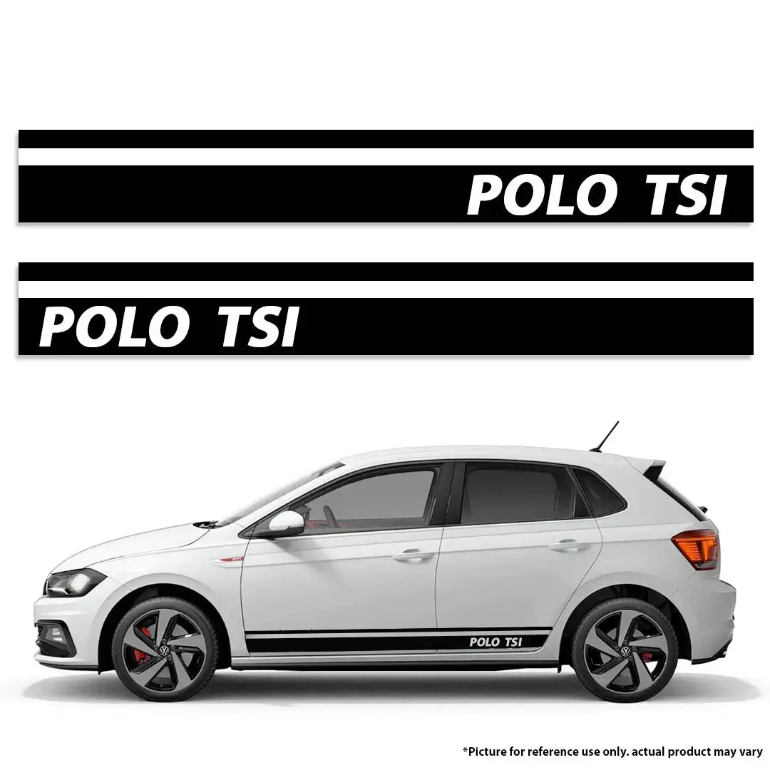 Universal Vw Polo Tsi Vinyl Stripe Sticker Kit (Black) 1
