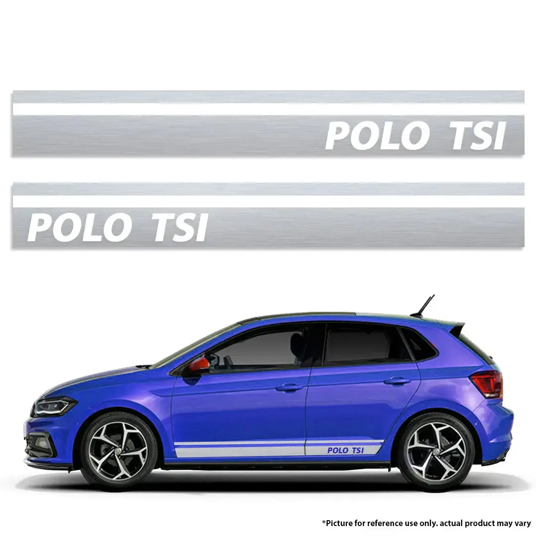 Universal Vw Polo Tsi Vinyl Stripe Sticker Kit (Silver) 1