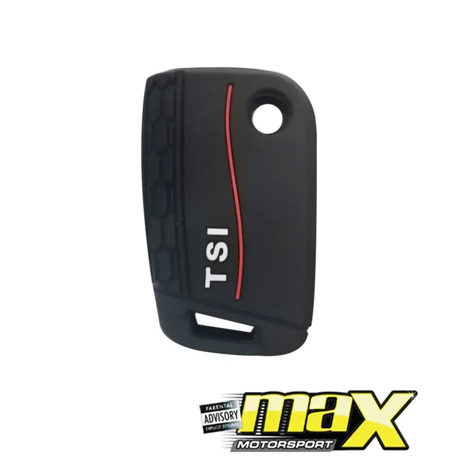 Universal Vw Tsi Silicone Key Protection Cover With Key Ring 1