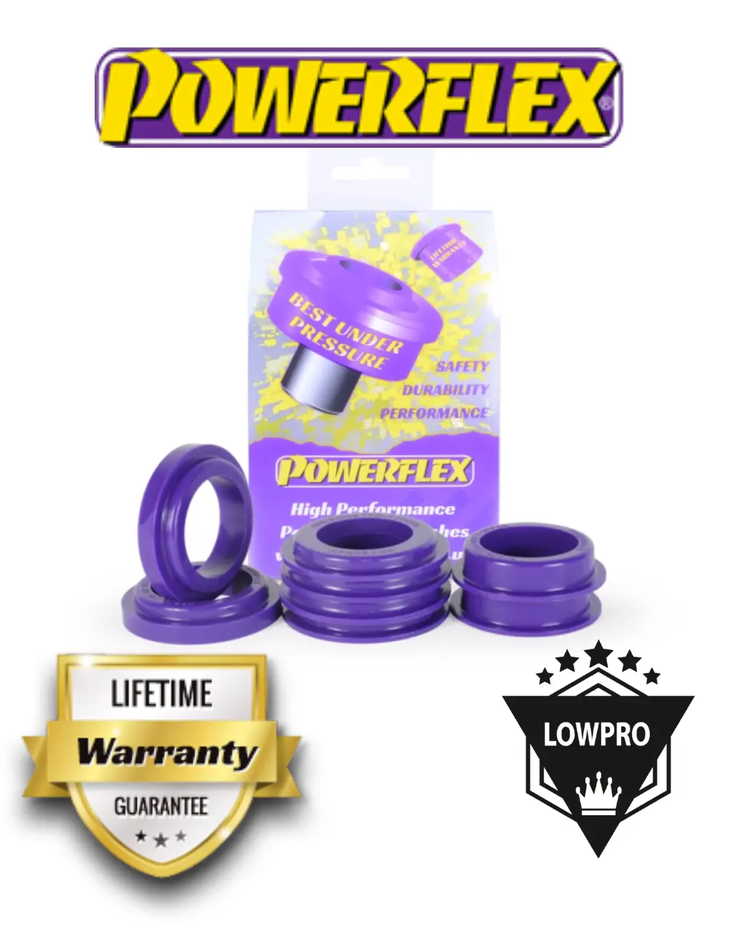 Powerflex Rear Subframe Bush Insert Kit Pfr75-320 For Tesla Model 3 1