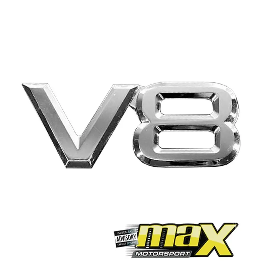 V8 Chrome Badge 1