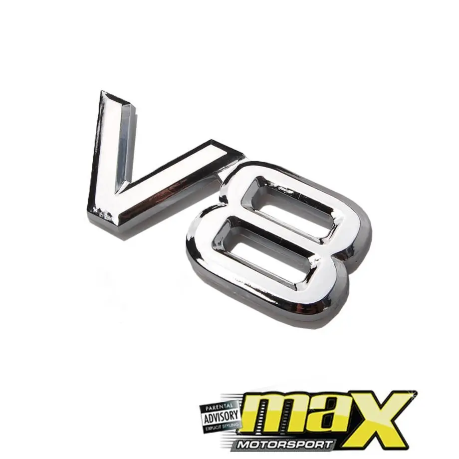 V8 Chrome Badge 1