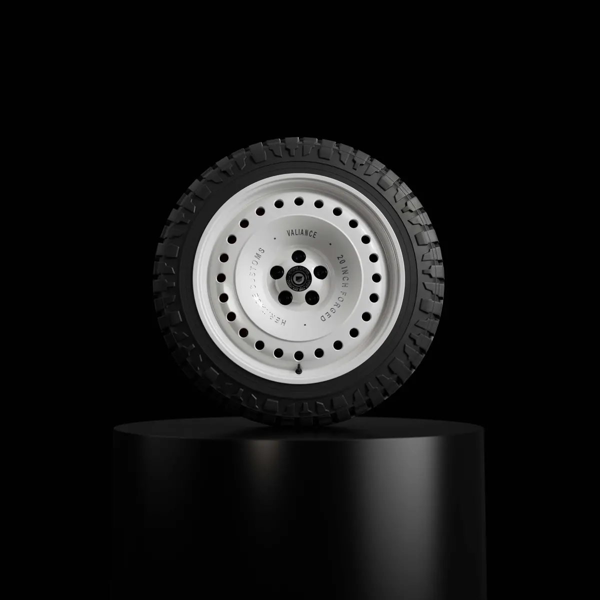 Heritage Customs Rock Dust 20” Gloss White 1