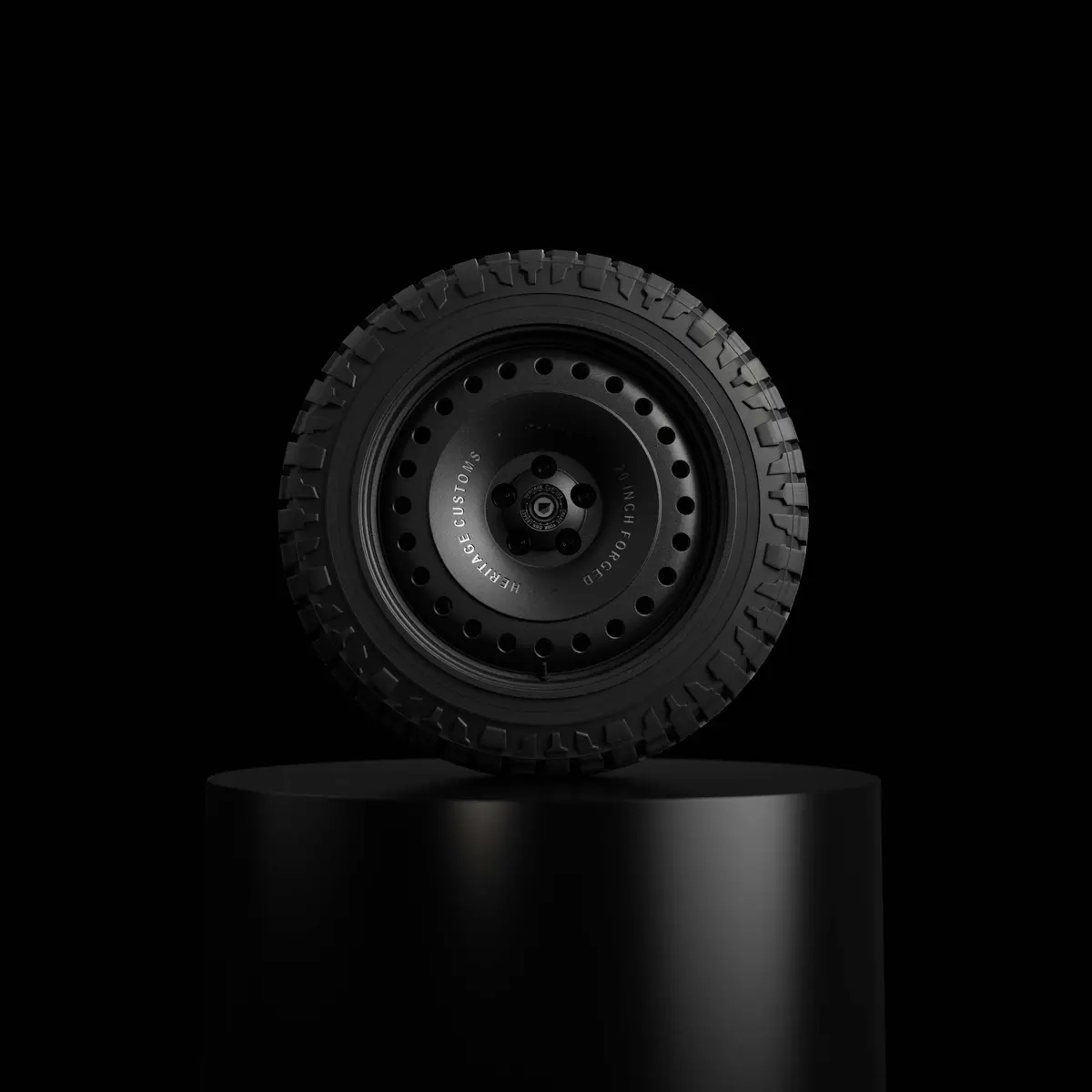 Heritage Customs Rock Dust 20” Satin Black 1