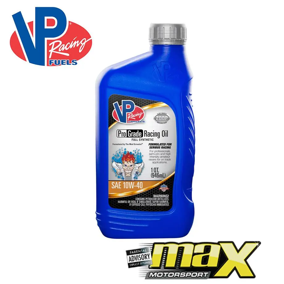 Vp Racing - Pro Grade Racing 10W-40 Full Synthetic Oil (946Ml) 1