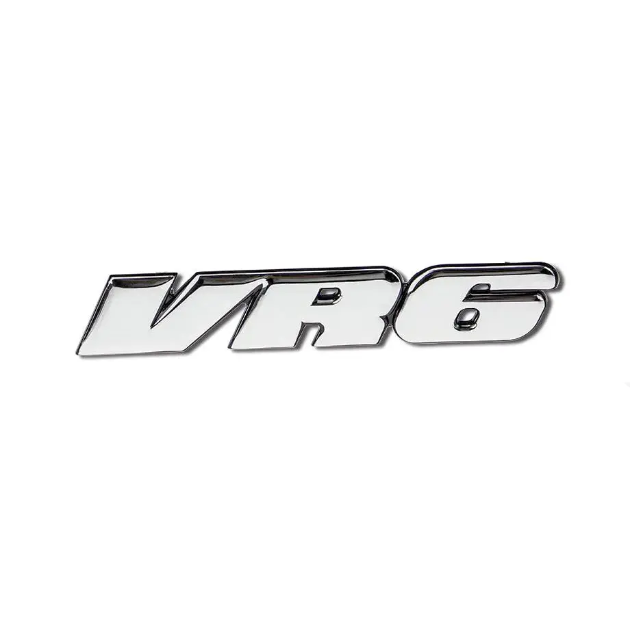 Vr6 Chrome Metal Badge 1