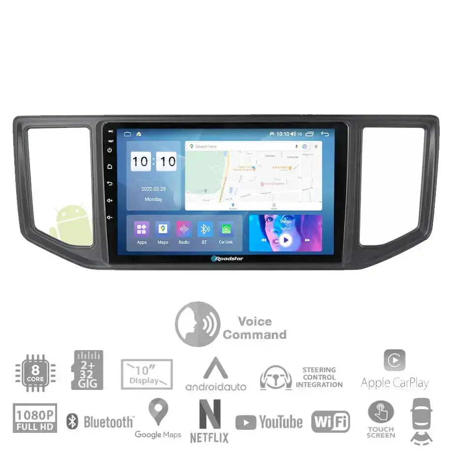Vw Crafter (17-On) - 10.1 Inch Roadstar Android Entertainment & Gps System With Voice Command 1