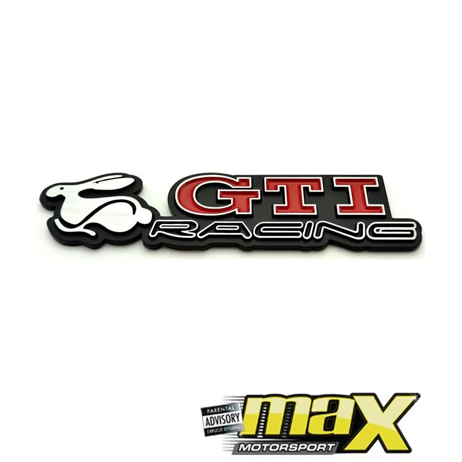 Gti Racing Rabbit Emblem Badge 1
