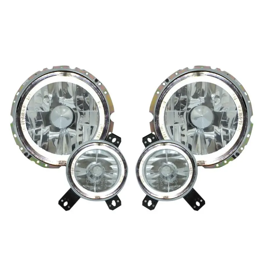 Vw Golf 1 Crystal Angel Eye Led Headlights (Inners & Outters) 1