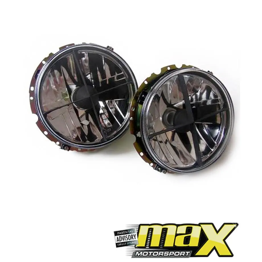 Suitable To Fit - Vw Golf 1 Crystal Smoked Cross Headlights (Outers) 1