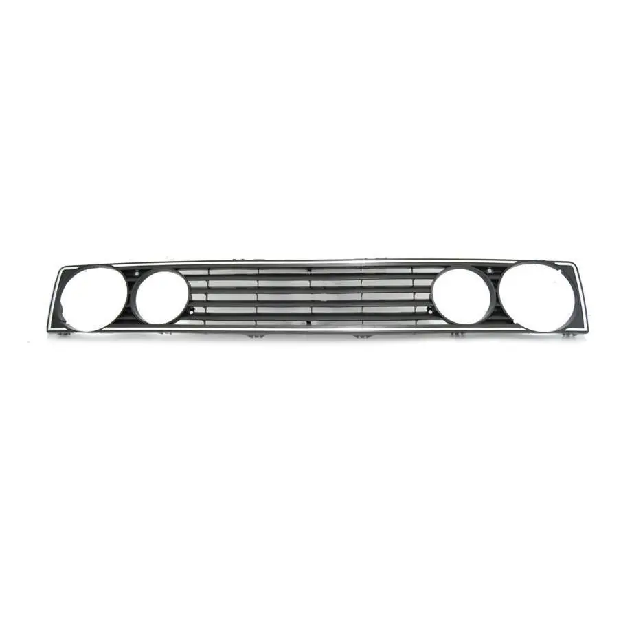 Suitable To Fit - Vw Golf 1 Double Headlight De-Badge Grille With Silver Trim 1