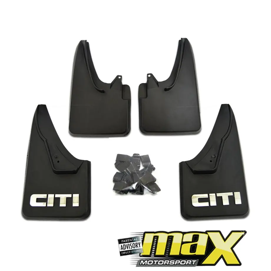 Suitable To Fit - Vw Golf 1 Chrome Citi Mud Flaps 1