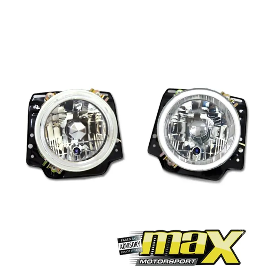 Suitable To Fit - Vw Golf 2 Diamond Head Lamps With Ccfl Rings 1