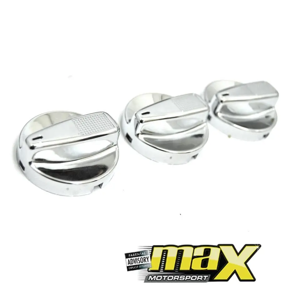 Suitable To Fit - Vw Golf 3/ Jetta 3 Chrome Fan Switch (3 Piece) 1