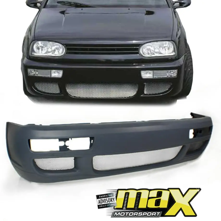 Vw Golf 3 Plastic Upgrade Front Bumper Gti R Style 1