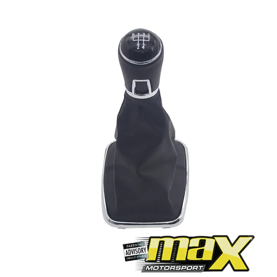 Vw Golf 4 Leather Gear Knob + Boot Cover (5 Speed) 1