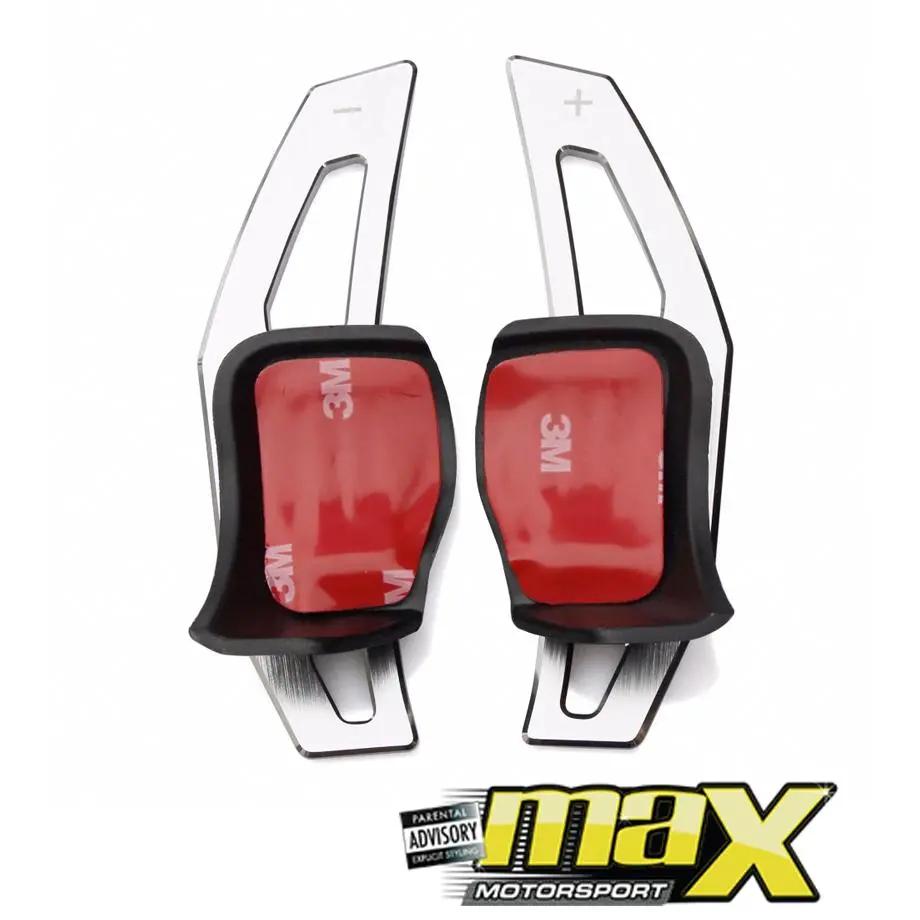 Suitable To Fit -  Vw Golf 5 / 6 Brush Aluminium Paddle Shift Extensions 1