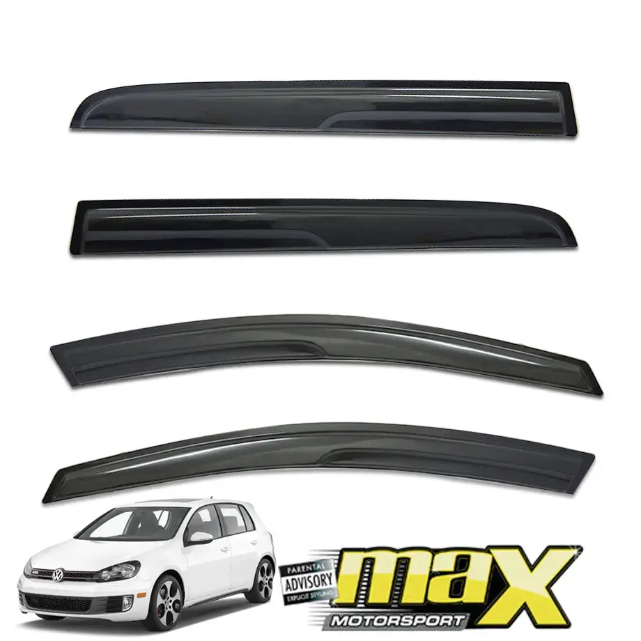 Suitable To Fit - Vw Golf 6 Black Windshield (4-Piece) 1