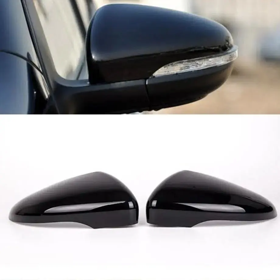 Suitable To Fit- Vw Golf 6 Gloss Black Clip On Mirror Covers 1