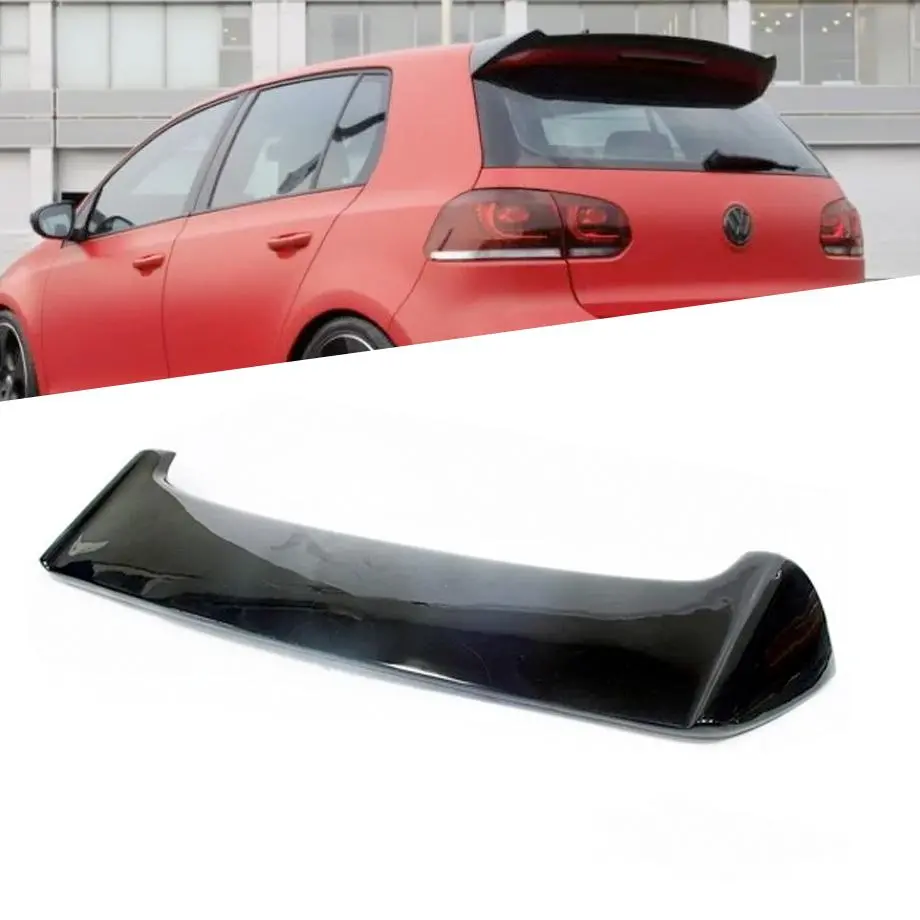 Suitable To Fit - Vw Golf 6 Osir Style Gloss Black Roof Spoiler 1