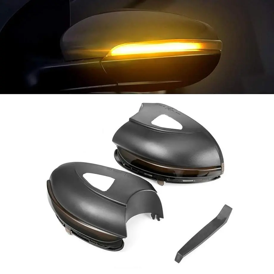 Suitable To Fit - Vw Golf 6 Gti / R Side Mirror Smoked Led Sequential Indicator Light 1