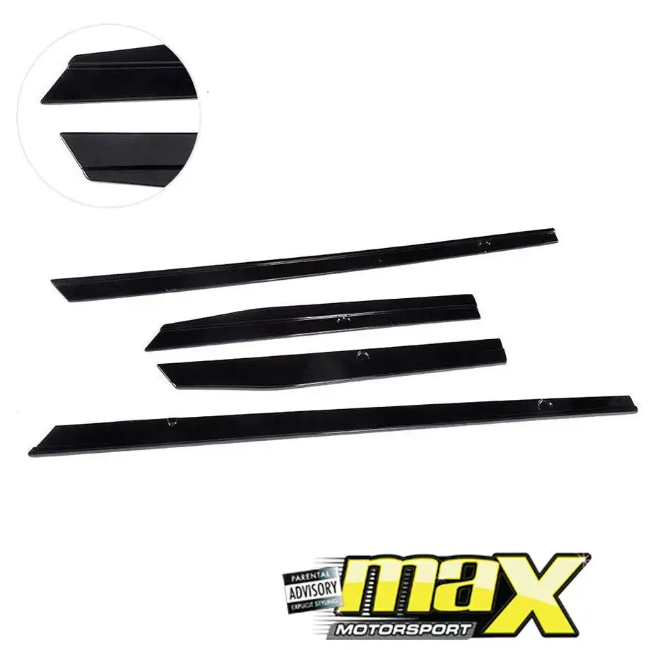 Suitable To Fit - Vw Golf 7 /7.5 Gti Gloss Black Side Skirt Extensions (4-Piece) 1
