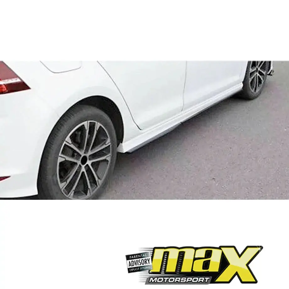 Suitable To Fit - Vw Golf 7 /7.5 Gti Gloss Black Side Skirt Extensions (4-Piece) 2