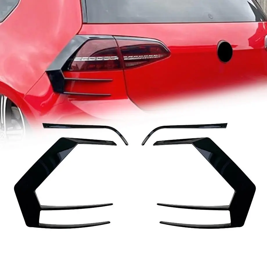 Suitable To Fit - Vw Golf 7 / 7.5 Gloss Black Razor Style Tail Light Trim 1