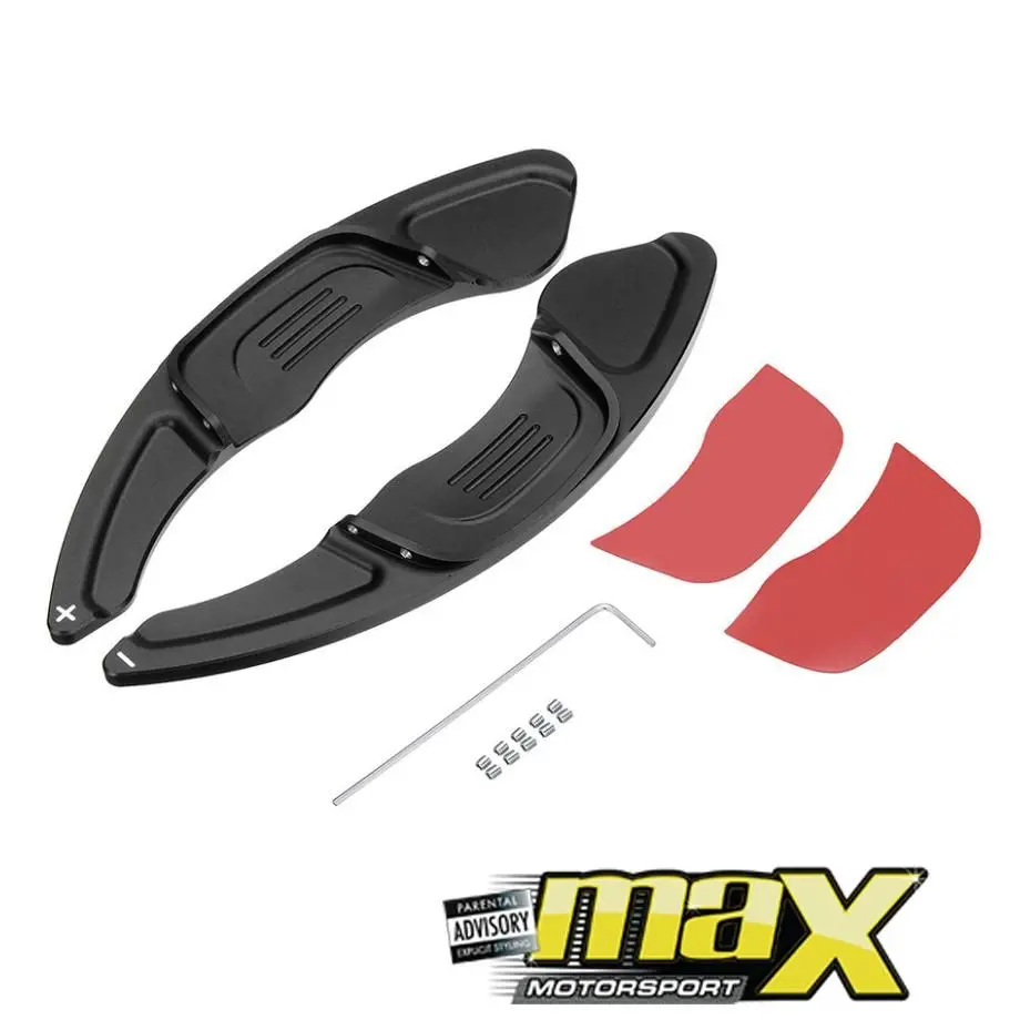 Suitable To Fit - Vw Golf 7 Gti Aluminium Paddle Shift Extensions (Black) 1