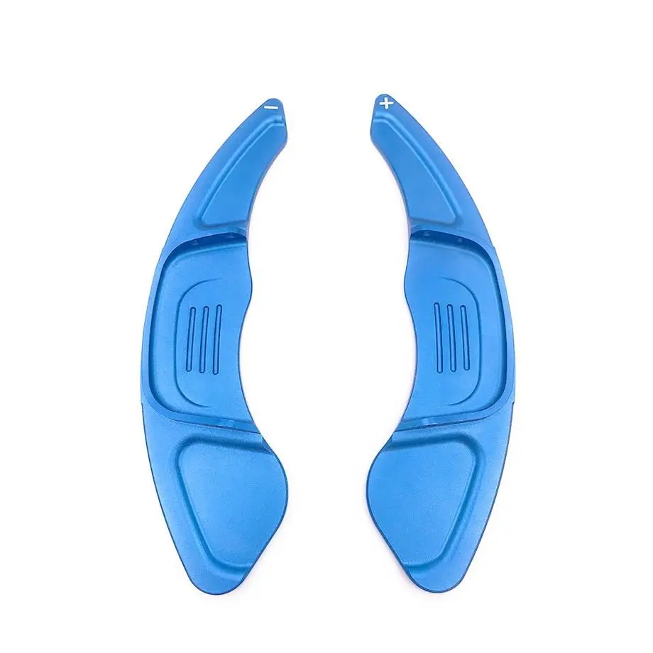 Suitable To Fit - Vw Golf 7 Blue Aluminium Paddle Shift Extensions 1