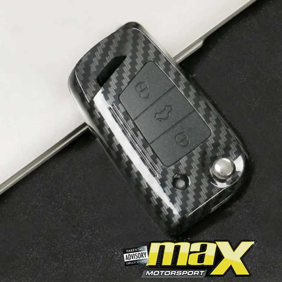 Vw Golf 7 Gti Hard Shell Carbon Fibre Key Case Cover 1