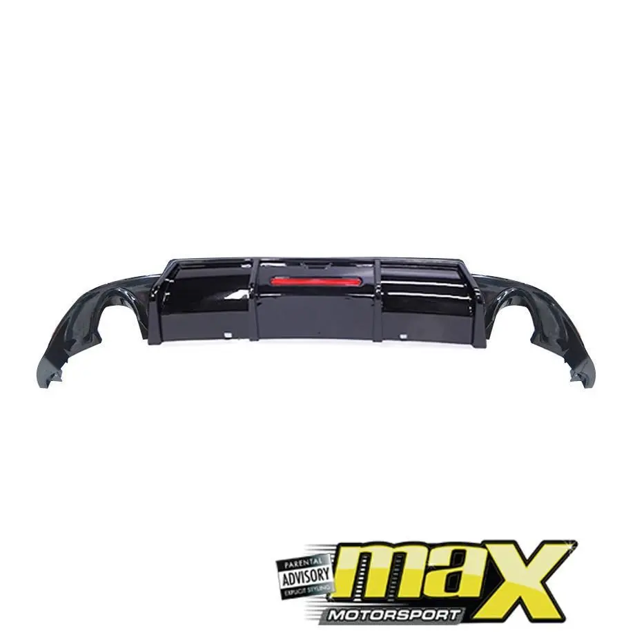Vw Golf 7 Gti Karbel Gloss Black Diffuser With Reflector 1