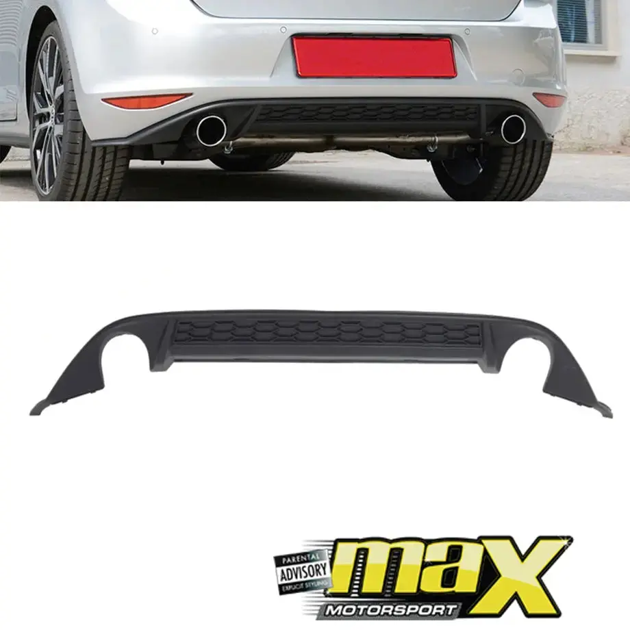 Suitable To Fit - Vw Golf 7 Gti Oem Style Plastic Rear Diffuser 1