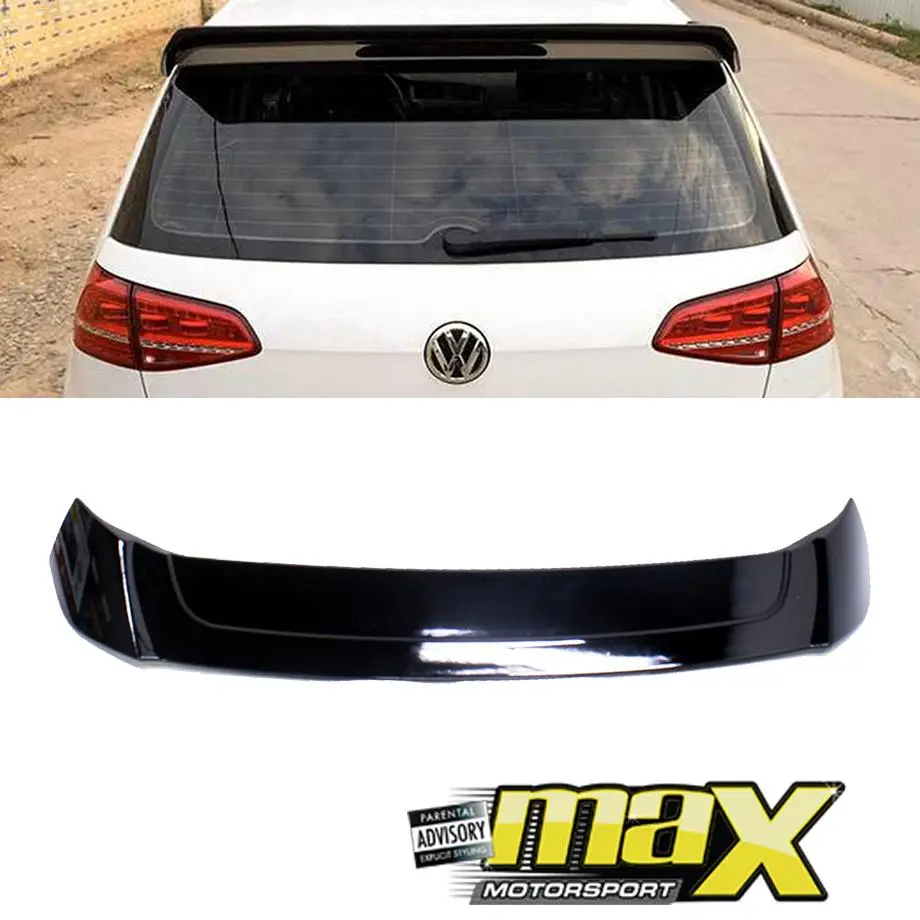 Suitable To Fit - Vw Golf 7 Gti Osir Style Gloss Black Roof Spoiler 1