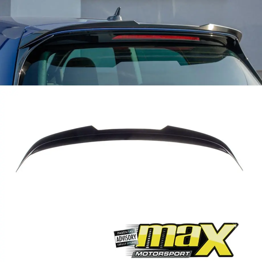 Suitable To Fit - Vw Golf 7 / 7.5  Gti / R Maxton Style Gloss Black Roof Spoiler Extension 1
