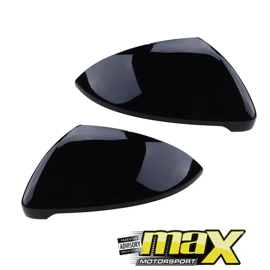 Suitable To Fit - Vw Golf 7 Gloss Black Clip On Mirror Covers 1