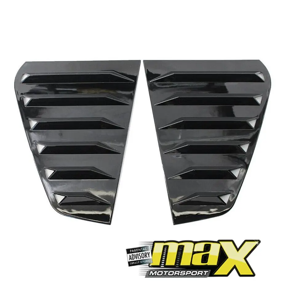 Suitable To Fit - Vw Golf 7 Gloss Black Plastic Side Window Louver 1