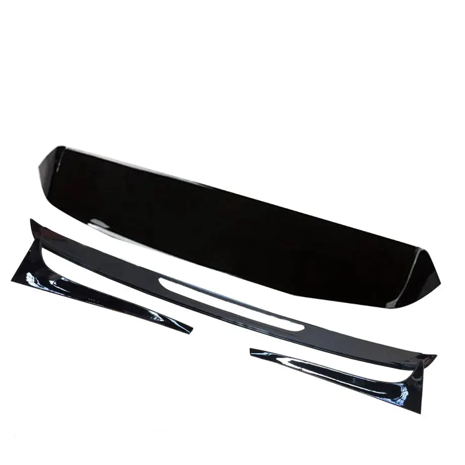 Suitable To Fit - Vw Golf 7 Tsi Gloss Black Plastic Roof Spoiler With Extensions 1