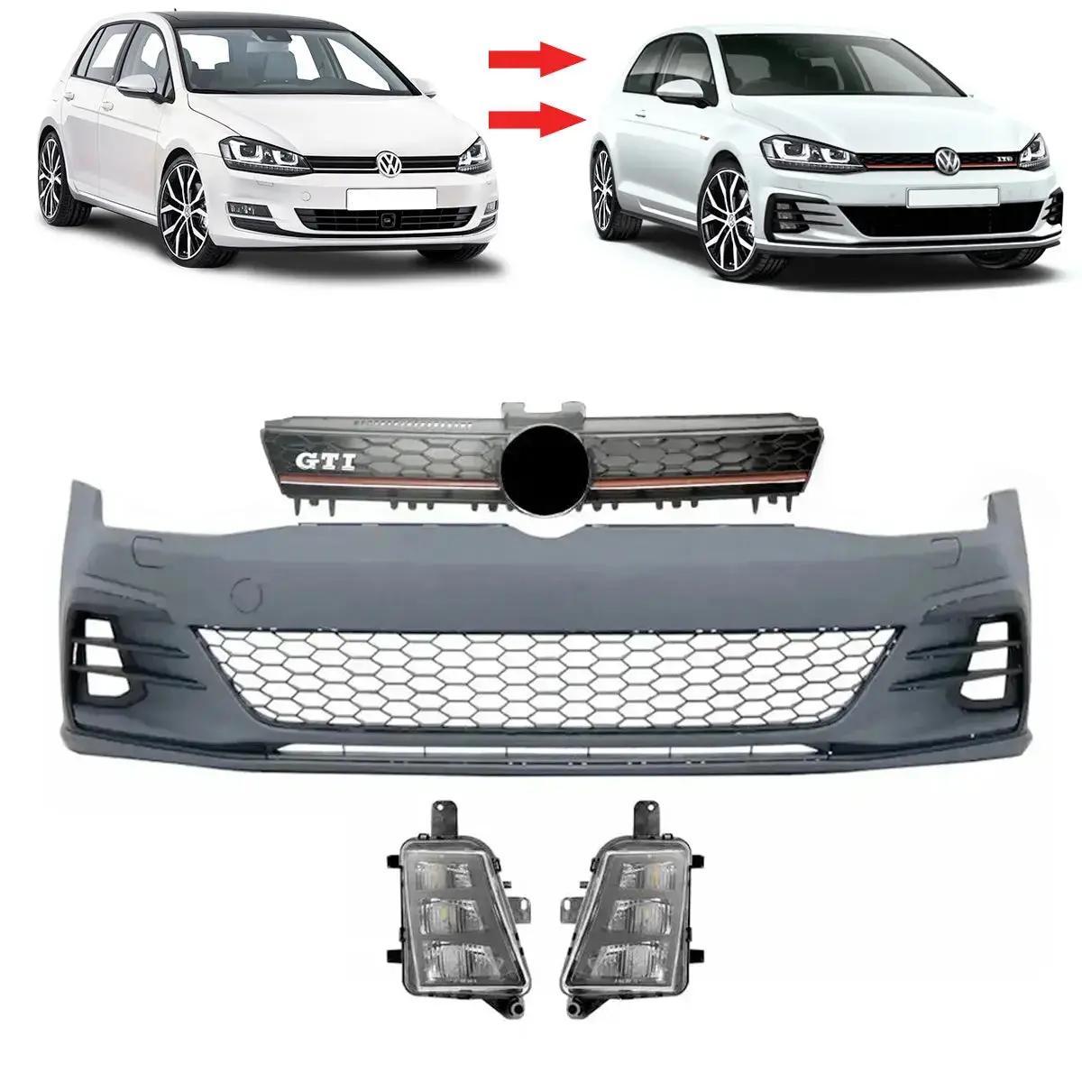 Vw Golf 7.5 Gti Front Bumper Conversion - Suitable To Fit Vw Golf 7 1