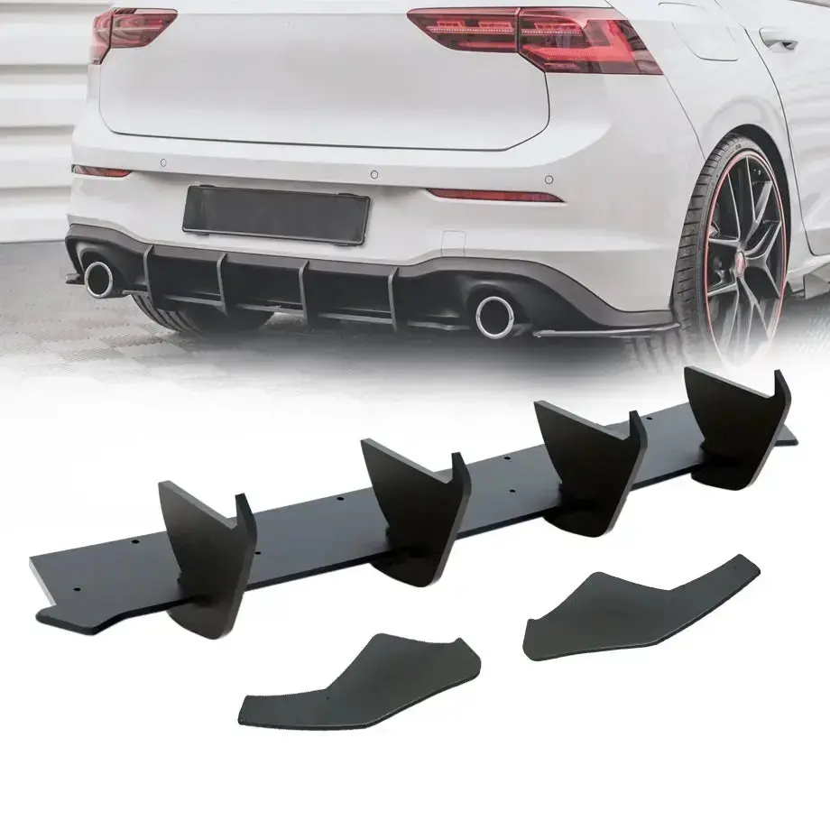 Suitable To Fit - Vw Golf 8 Gti Maxton Style Rear Diffuser (21-On) 1
